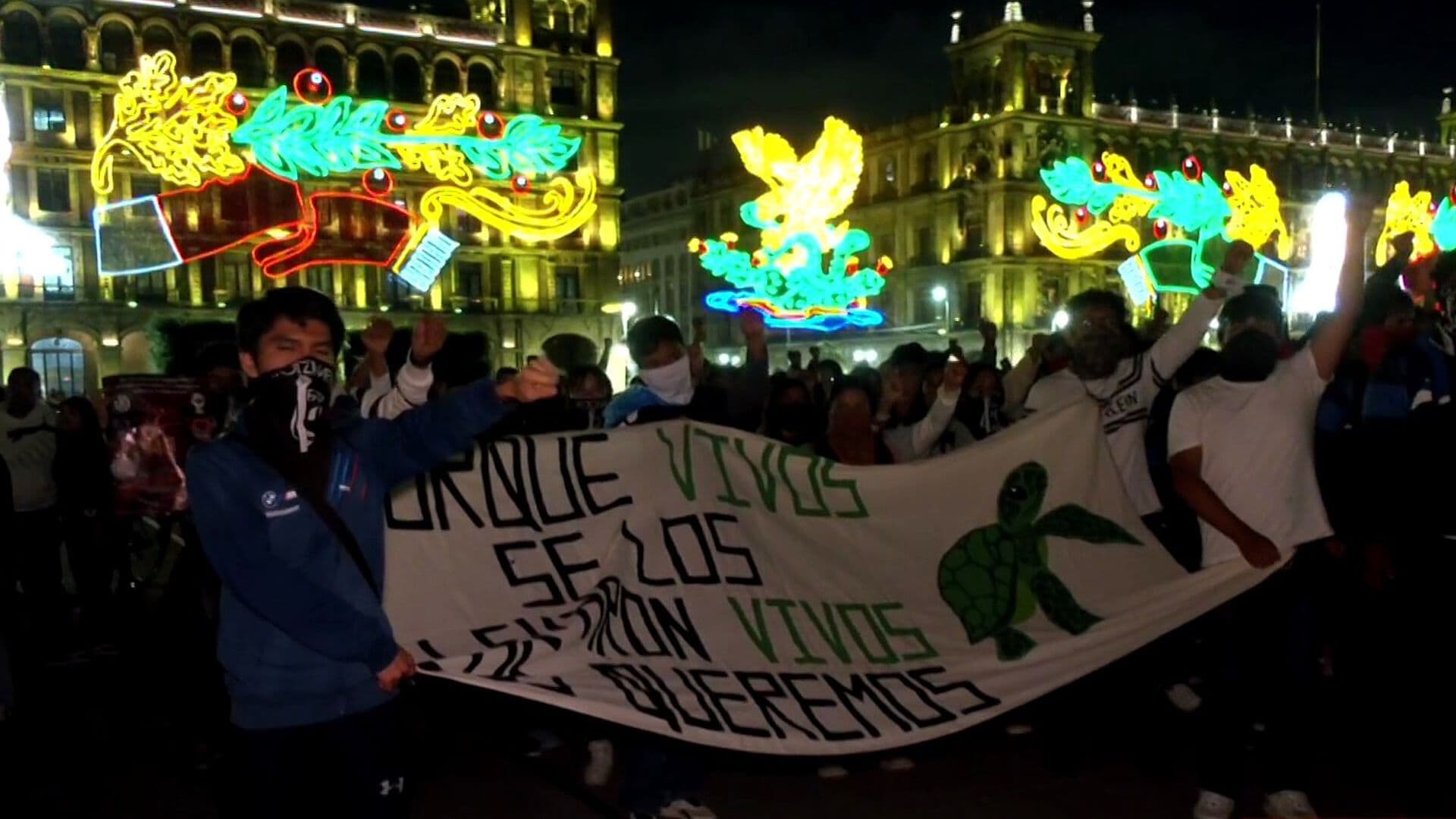 Marcha por Ayotzinapa Recorrió CDMX a 12 Años de la Desaparición de los 43