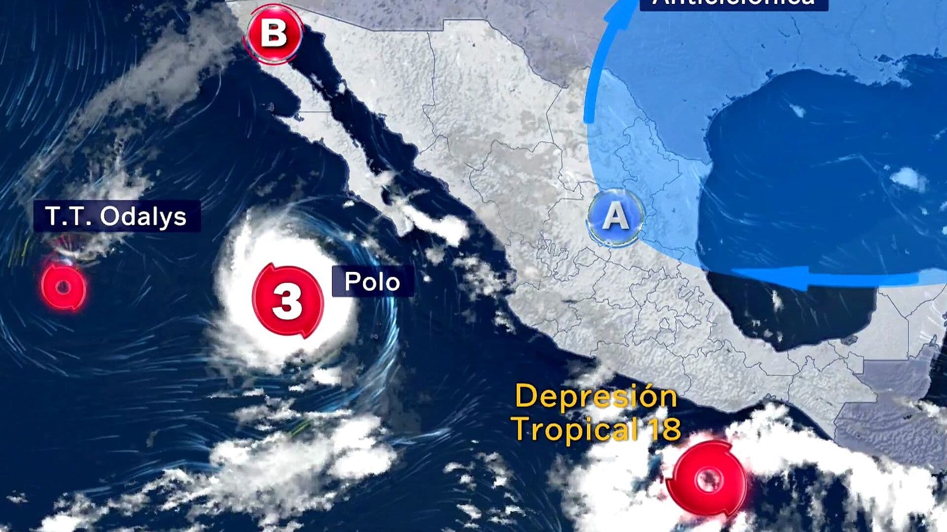 Protección Civil Activó Puesto de Comando en Baja California Sur por Huracán Polo
