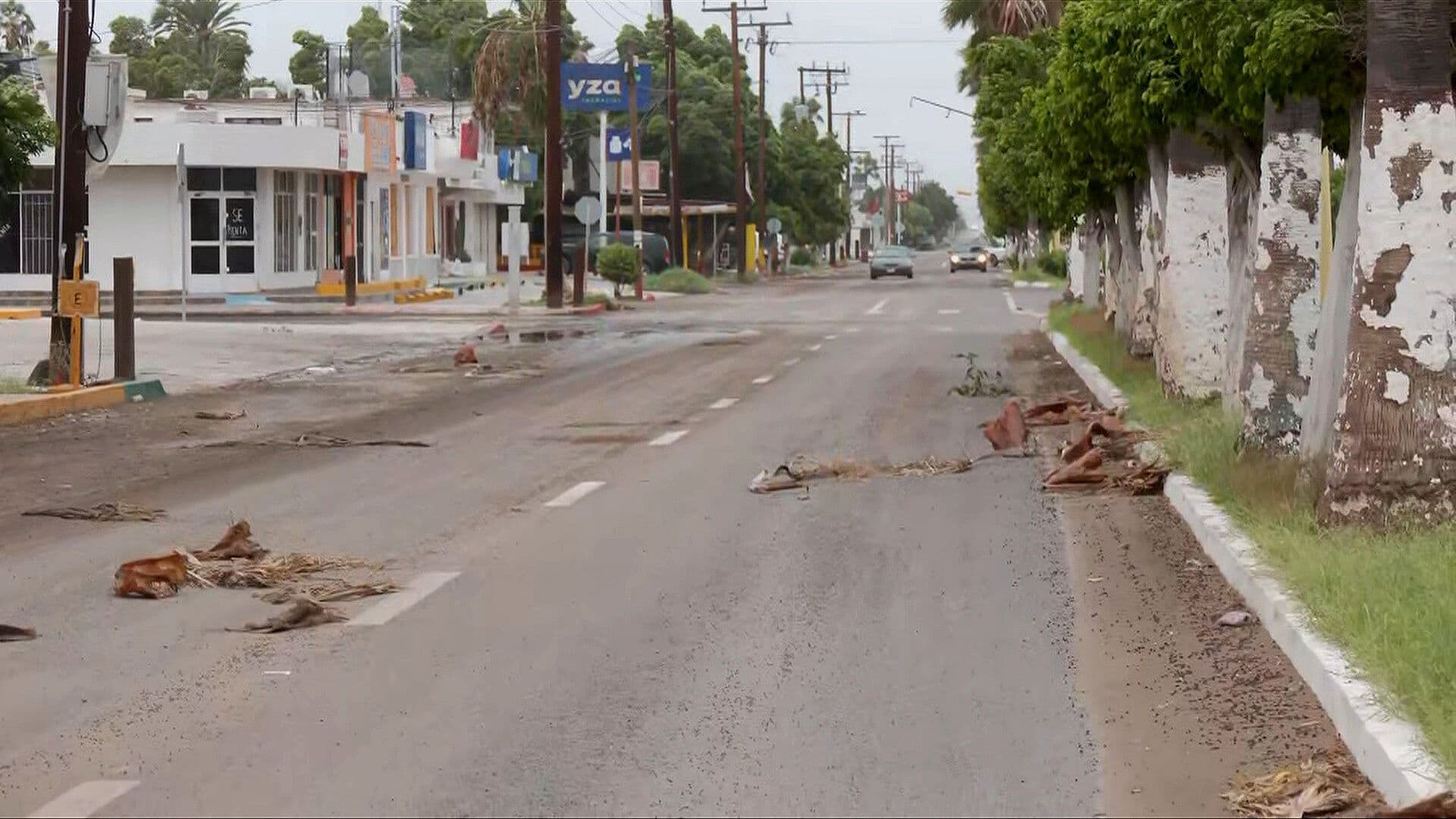 Calles con Poco Transito por la Llegada del Huracán Polo a Baja California Sur