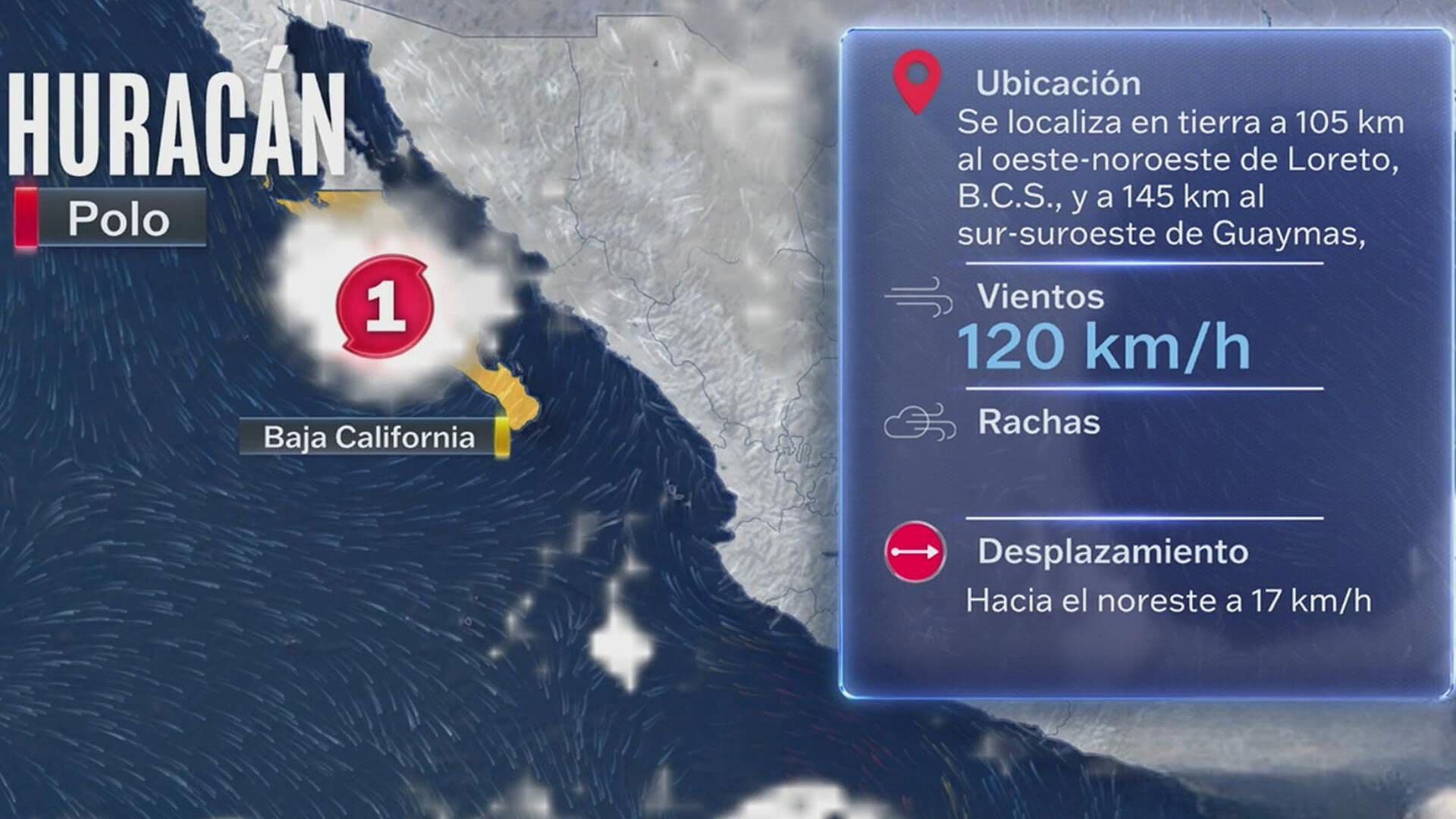 Huracán Polo se Debilita a Categoría 1: Esta es su Ubicación Hoy 29 de Septiembre de 2026