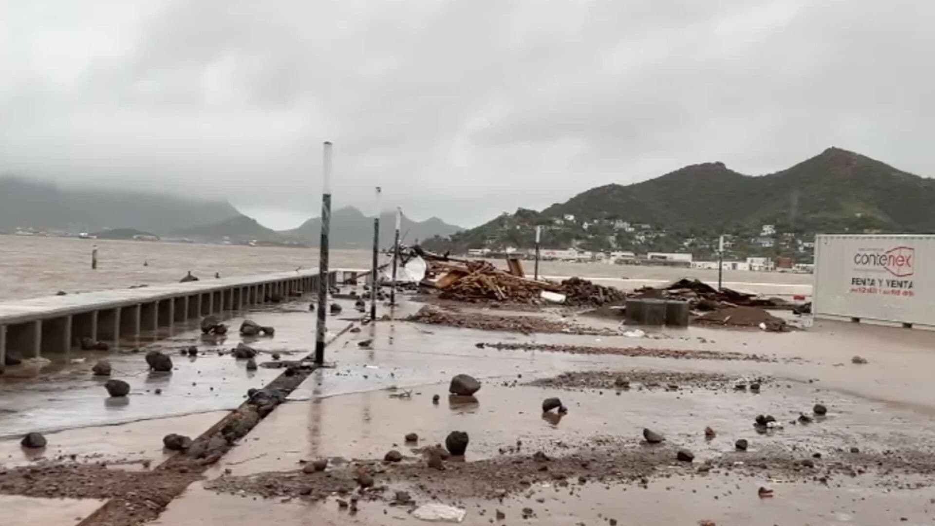 Huracán Polo Deja Afectaciones en el Municipio de Guaymas, Sonora