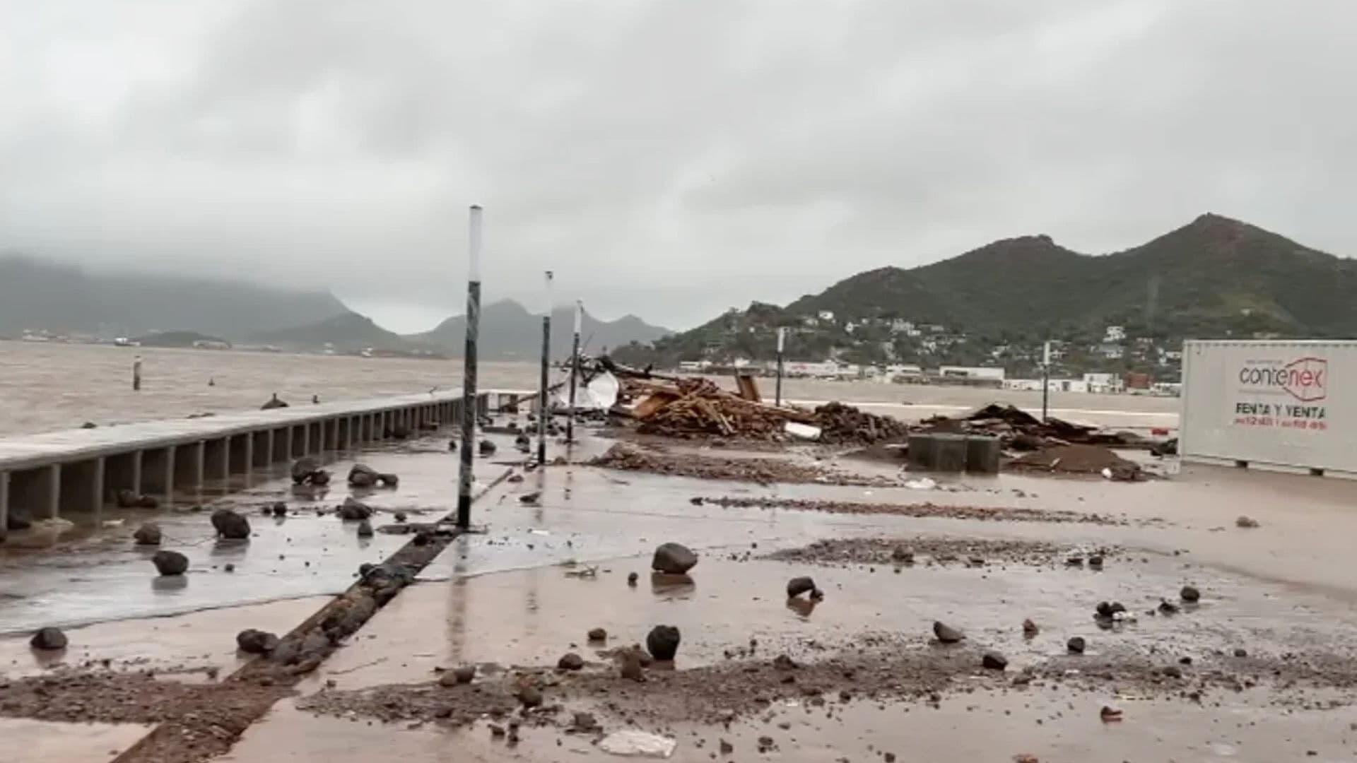 Huracán Polo Deja Afectaciones en el Municipio de Guaymas, Sonora