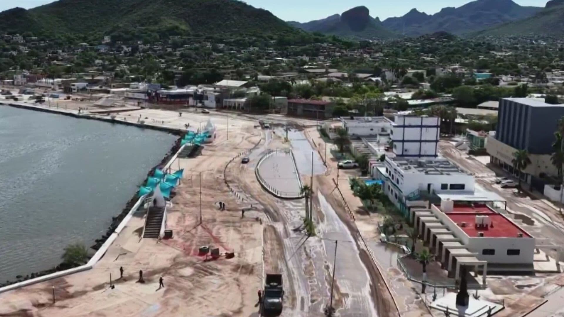 Así se ve Guaymas Desde el Aire Tras el Impacto del Huracán Polo