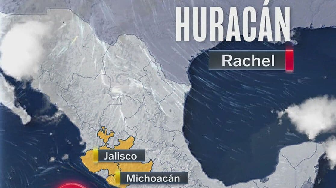 Esta Es la Ubicación de Rachel, Huracán de Categoría 1