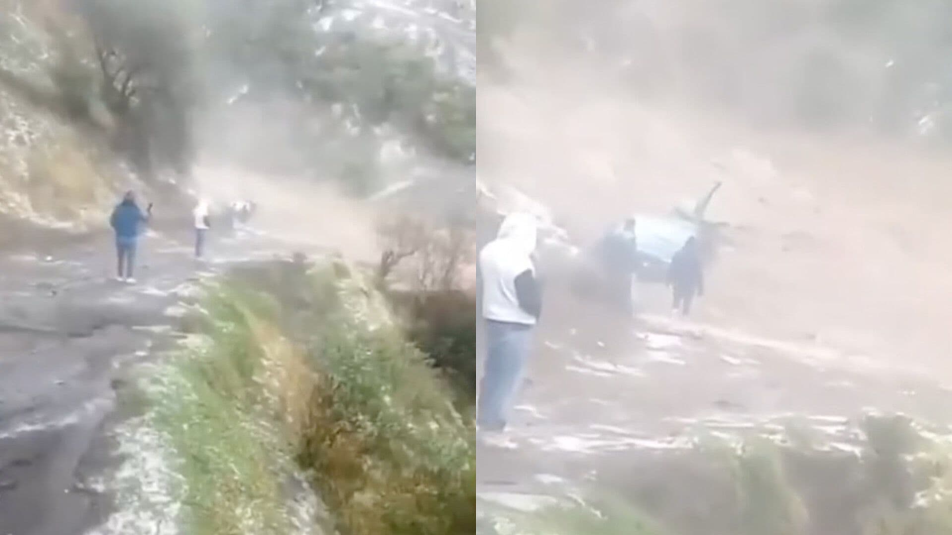 Camioneta Arrastrada Corriente Agua Lluvia San Juan Arcos Ojo de Agua Ciudad Serdán Puebla