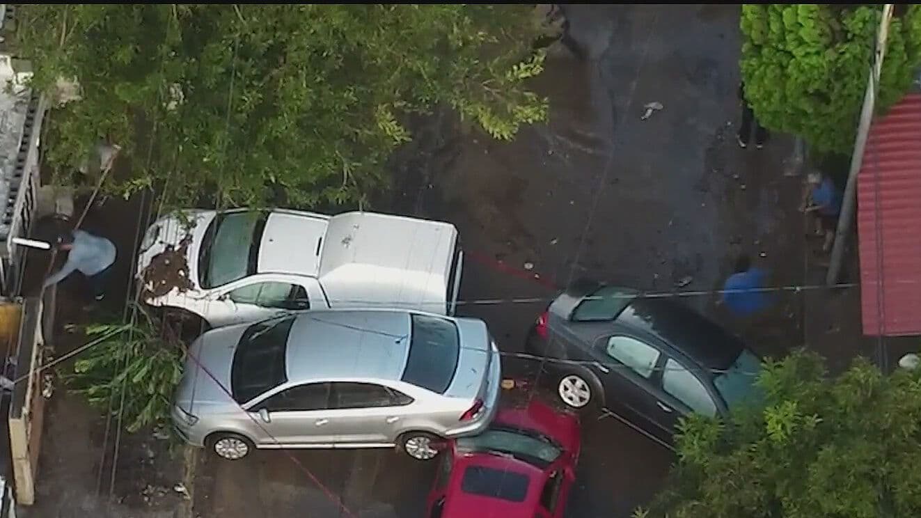 Daña Lluvia 51 Casas y 25 carros en Santa Catarina