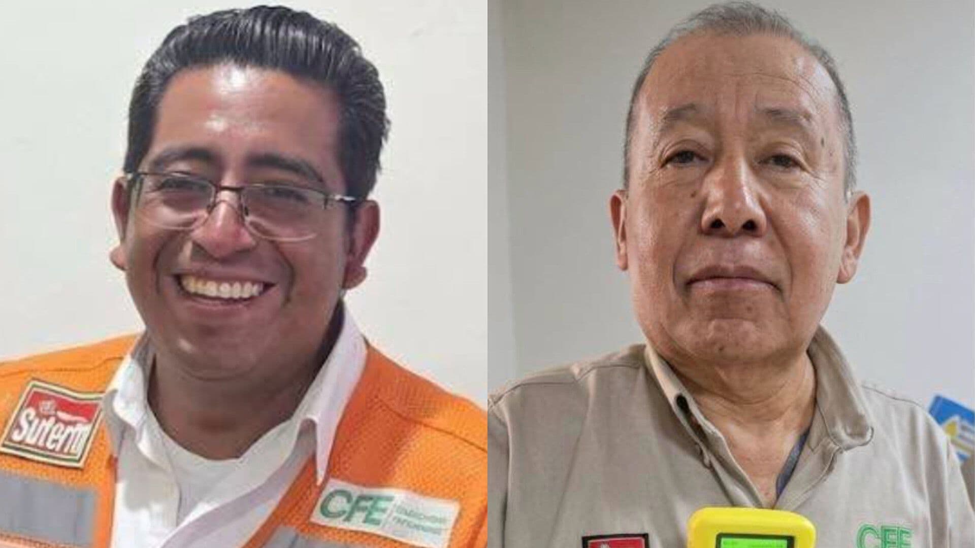 Antonio Sarmiento y Adolfo López Trabajadores CFE Localizados Muertos Huauchinango Puebla