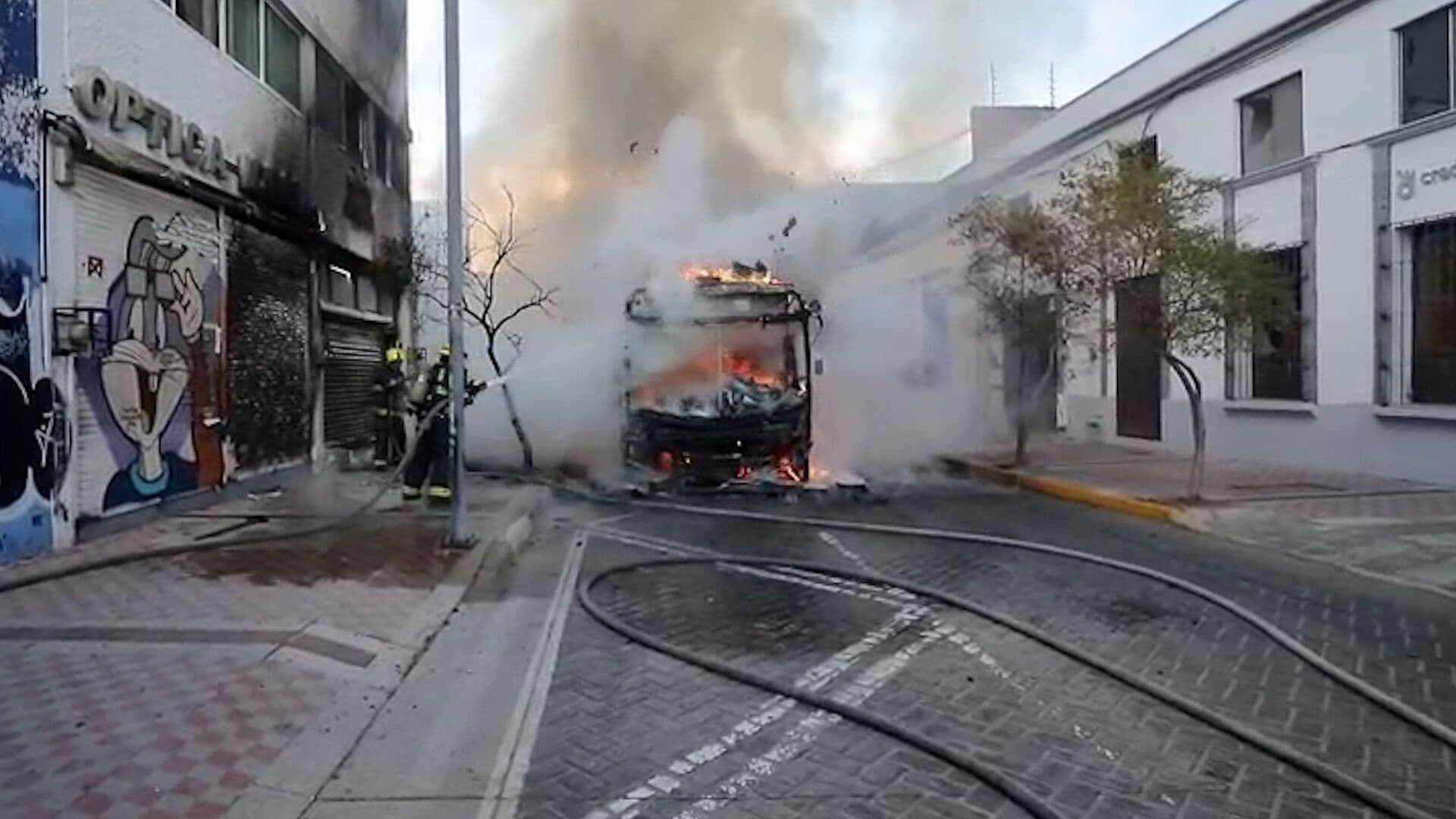 Se Incendia Transporte Público