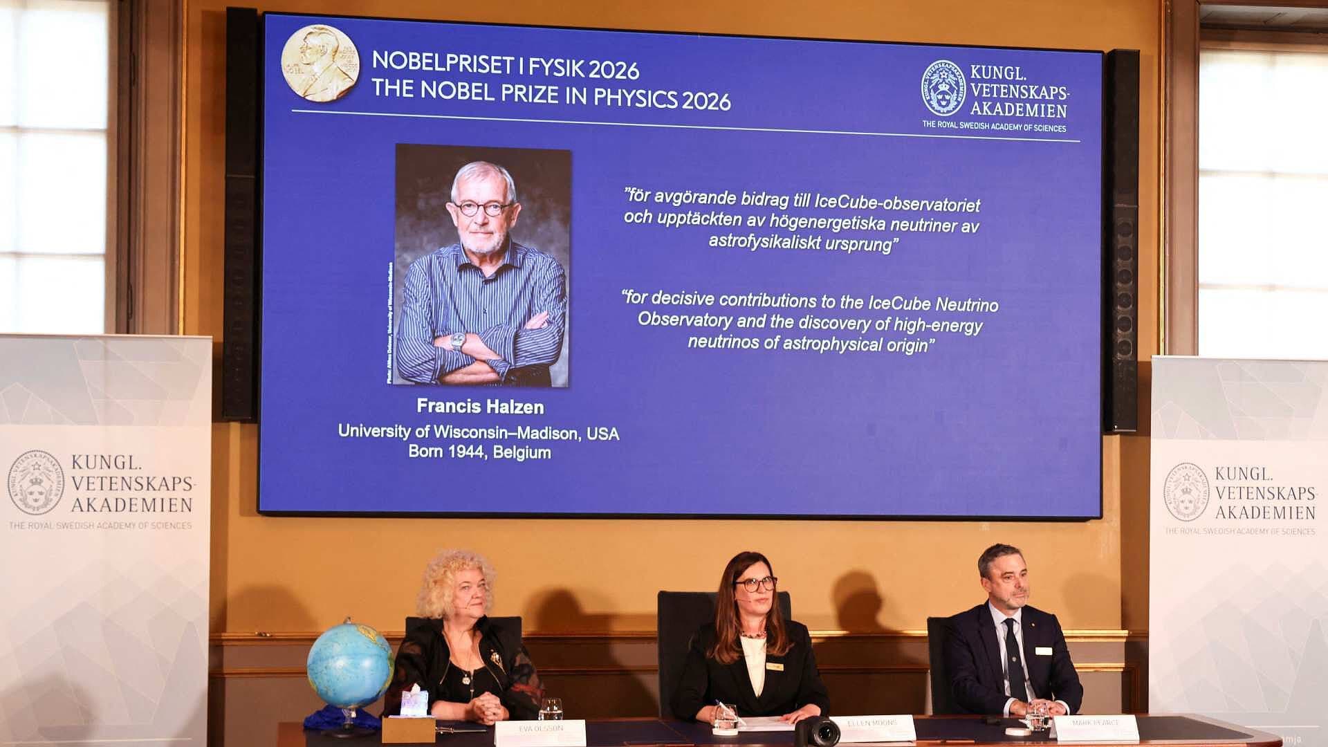 Francis Halzen, Premio Nobel de Física 2026