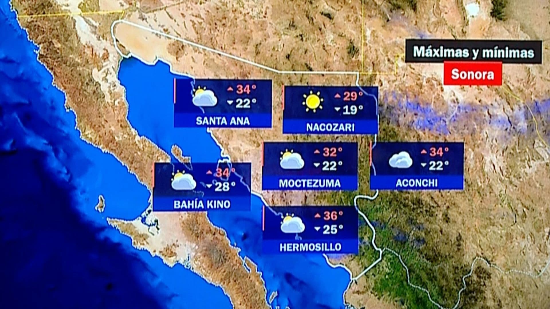 Pronóstico del Clima en Municipios de Sonora