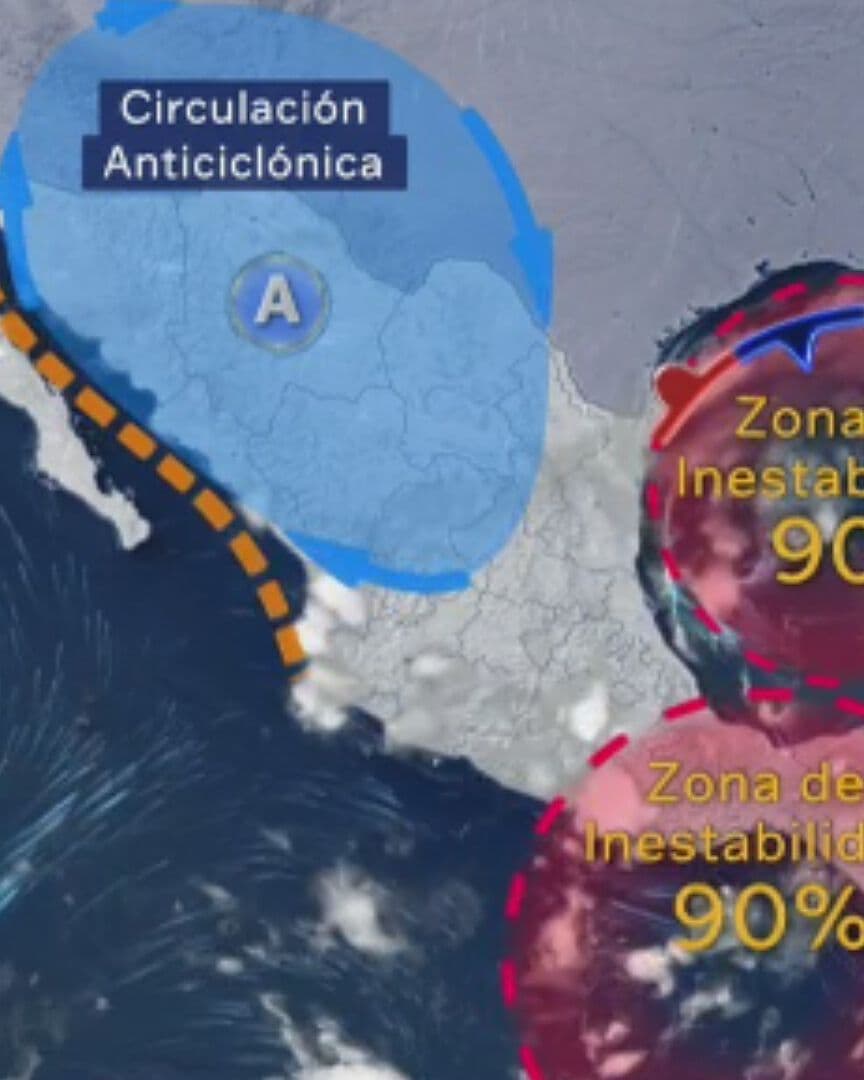 Imágen Satelital Muestra Posible Formación de Ciclones Tropicales