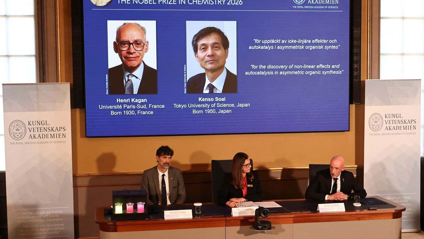 Premio Nobel de Química 2026: Ellos son los Ganadores