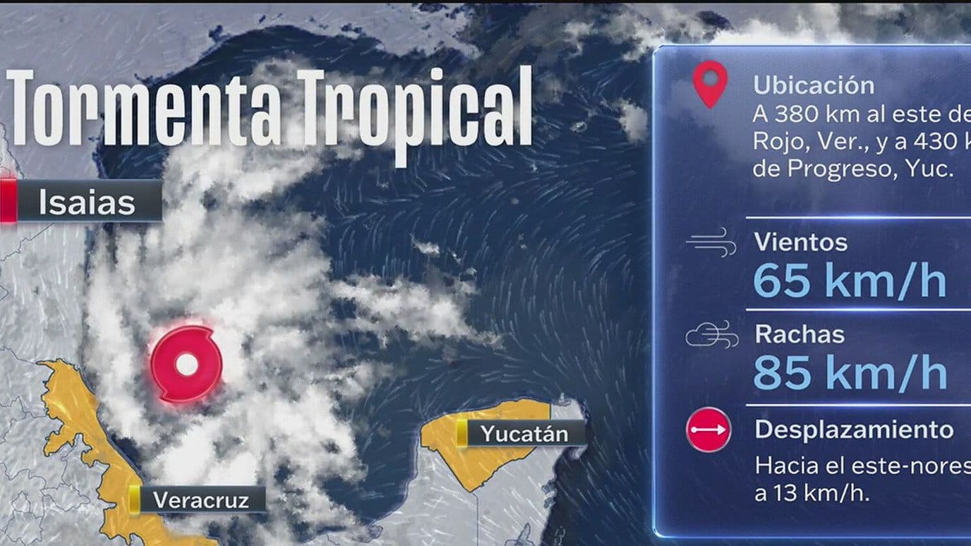 Tormenta Tropical Isaias se Forma en el Golfo de México; ¿Cuál es su Trayectoria Hoy?