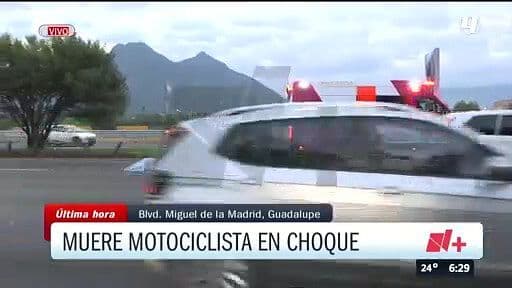 Muere Motociclista en Choque en Guadalupe