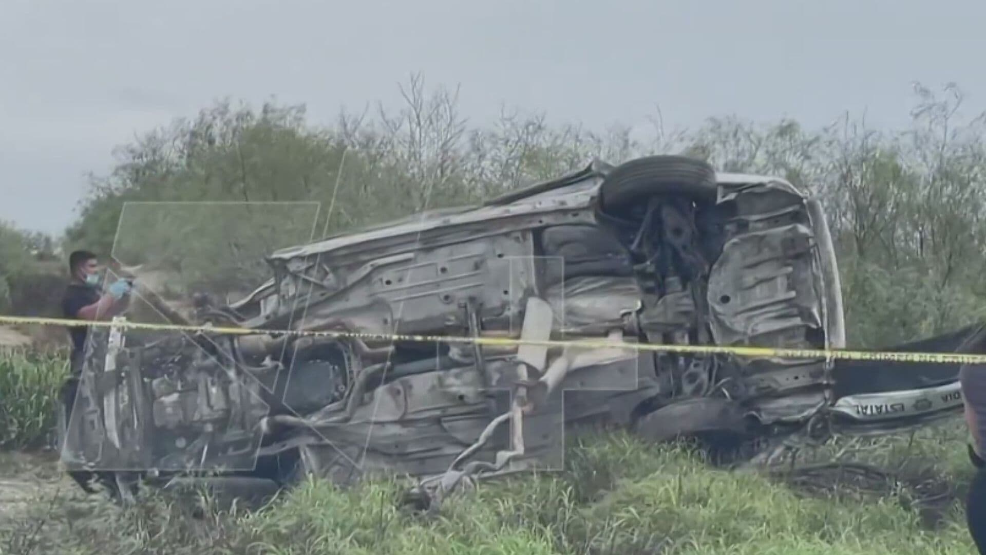 Muere Elemento de la Guardia Estatal de Tamaulipas al Volcar en su Patrulla