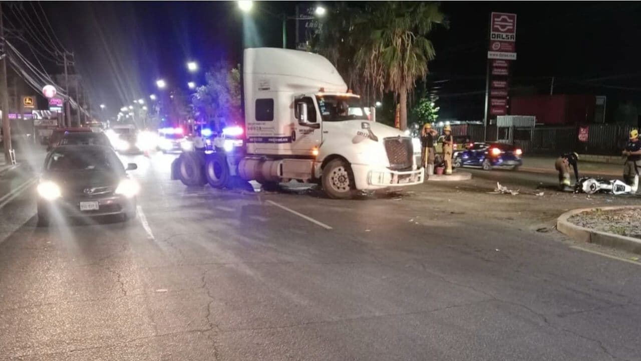 Muere Joven Paramédico Tras Accidente Entre Motocicleta y Camión en Hermosillo