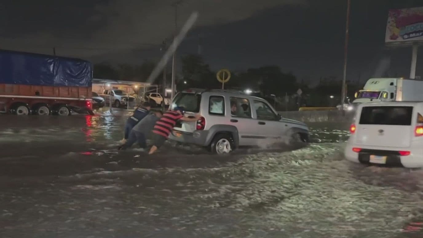 Zonas Bajas de Matamoros Continúan Bajo el Agua tras las Intensas Tormentas