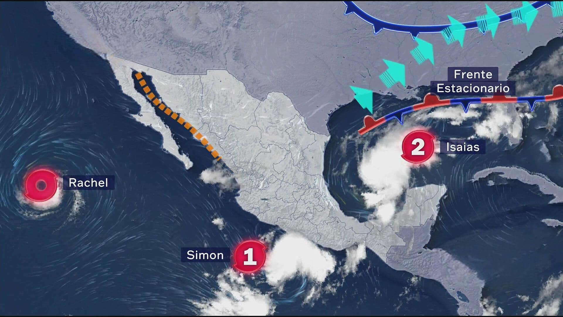 Simon se Convierte en Huracán Categoría 1 en el Pacífico: Esta es Su Ubicación y Trayectoria