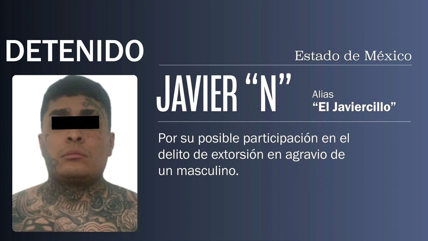 Detienen a “El Javiercillo”, Presunto Integrante de “Unión 300”, en Tlalnepantla