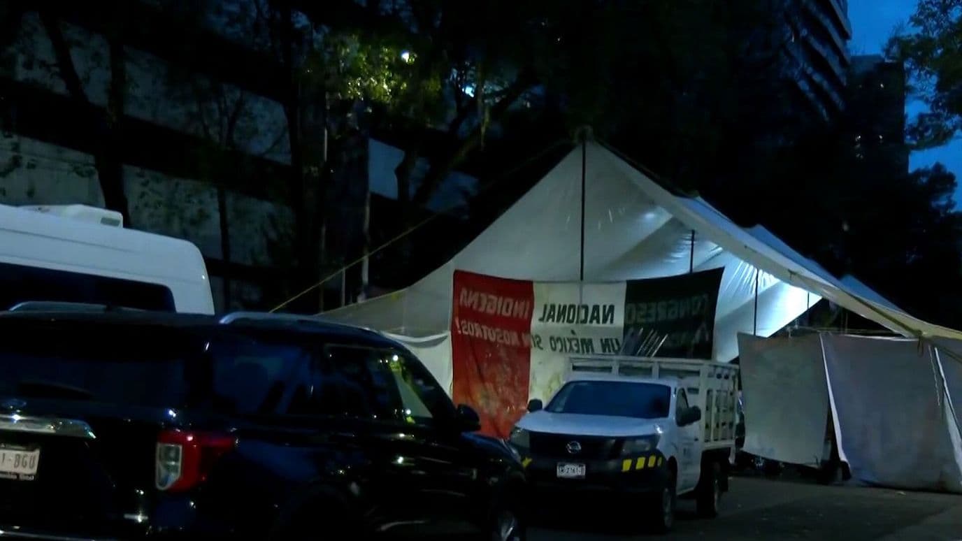 Congreso Indígena Bloquea Avenida México-Coyoacán en Benito Juárez, CDMX