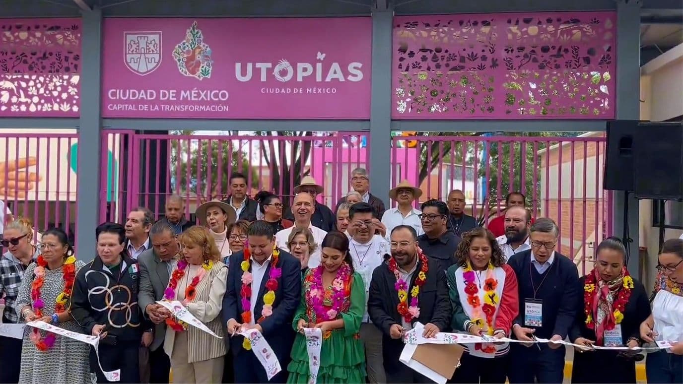 Protestas y Tensión Marcaron Inauguración de Utopía de Clara Brugada en Milpa Alta
