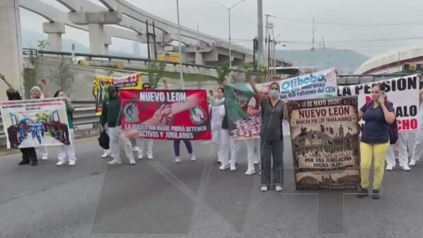 Reanudan Protesta Empleados del IMSS, Exigen Mejores Laborales en Av. Félix U. Gómez