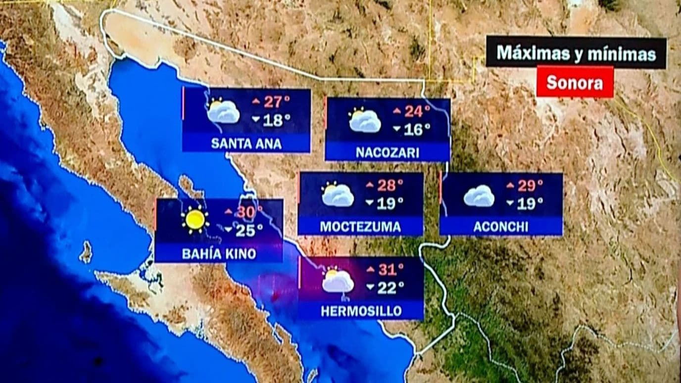 Pronóstico del Clima en Municipios del Estado de Sonora