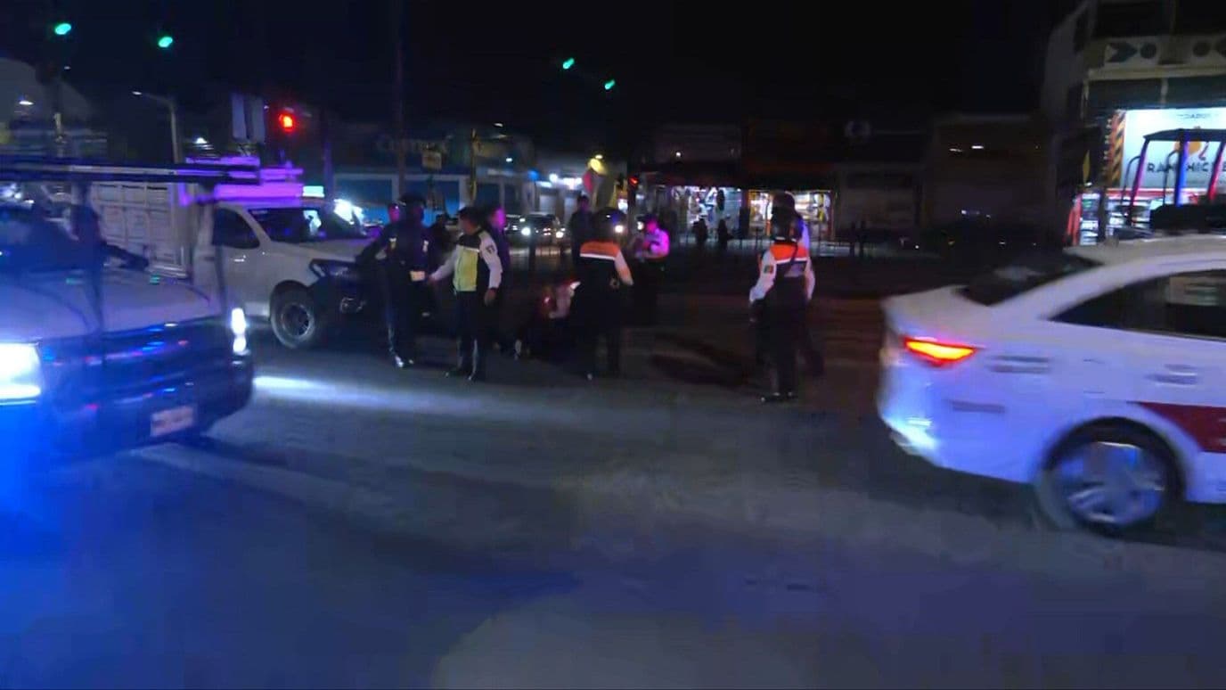 Mujer es Atropellada en la Carretera México-Pachuca, Tecámac