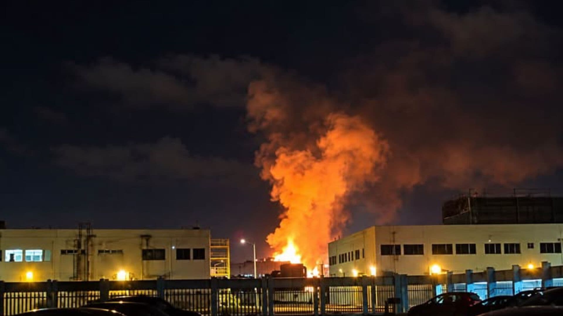 Flamazo en Planta de Polietileno de Pemex en Coatzacoalcos, Veracruz