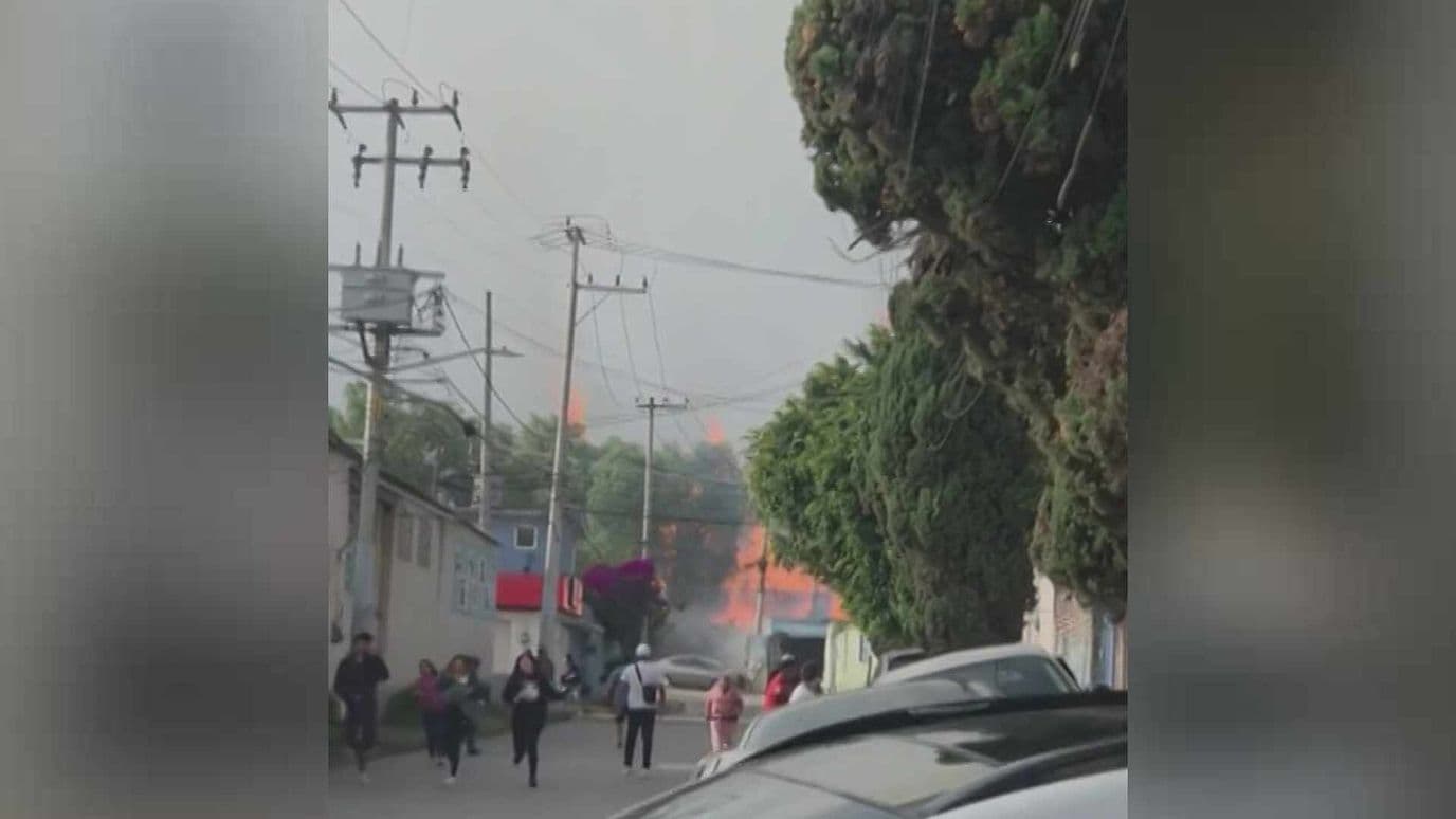 Video | Momento Exacto de la Explosión de una Gasera en Coacalco