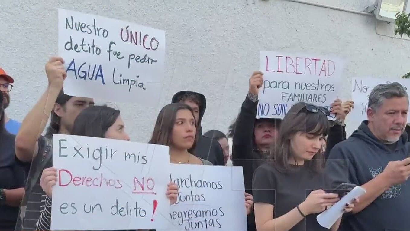 Realizan Audiencia de 7 Detenidos tras Manifestación por el Agua en Guadalajara