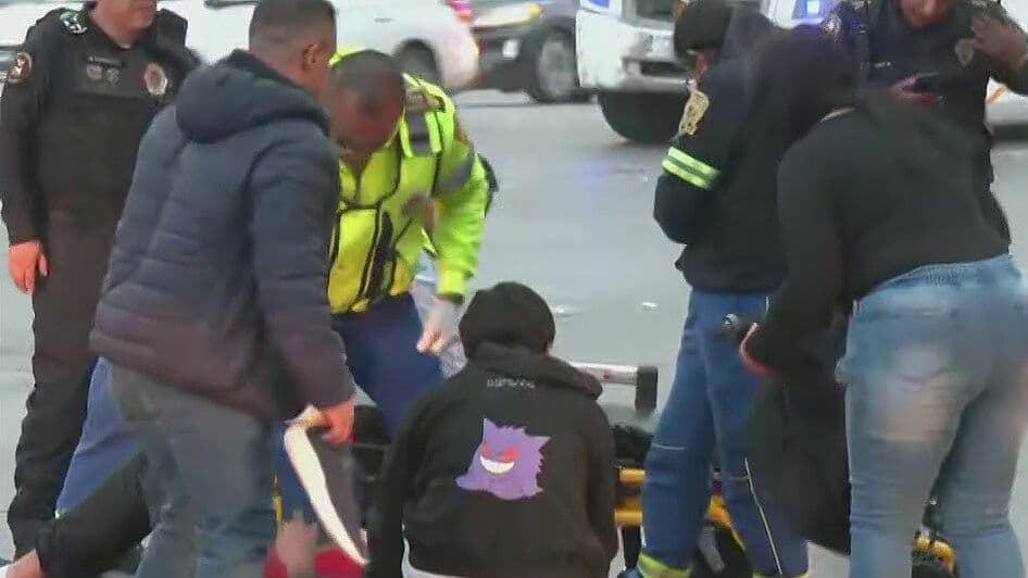 Atropellan a Motociclista en Calzada Vallejo, CDMX