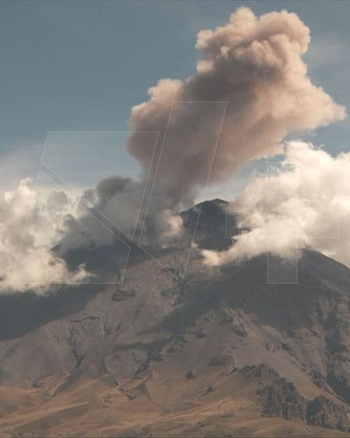 Video | N+ Capta Fumarola del Volcán Popocatépetl en Vivo