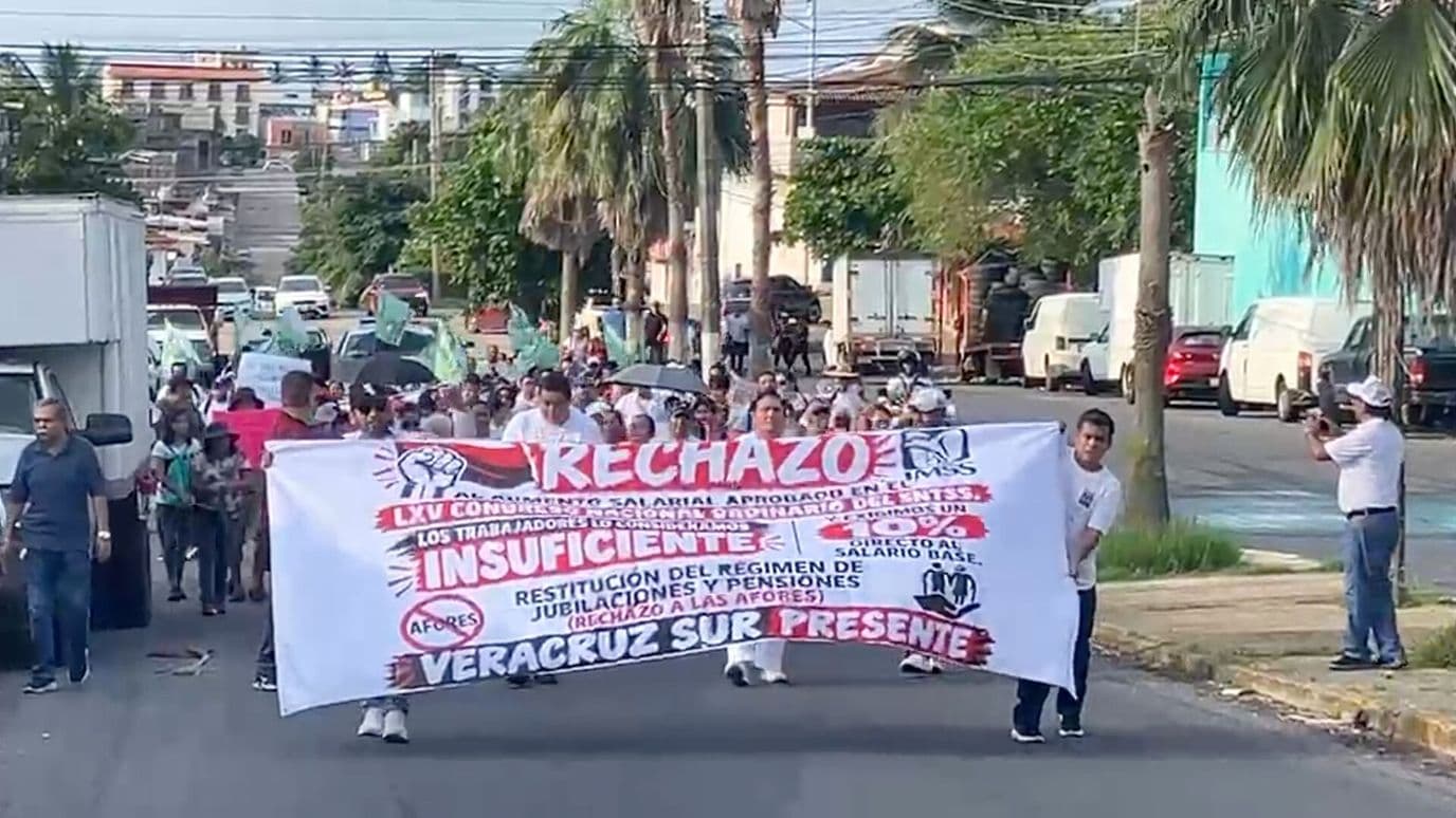 Continúan Manifestaciones de Médicos del IMSS en Coatzacoalcos Veracruz