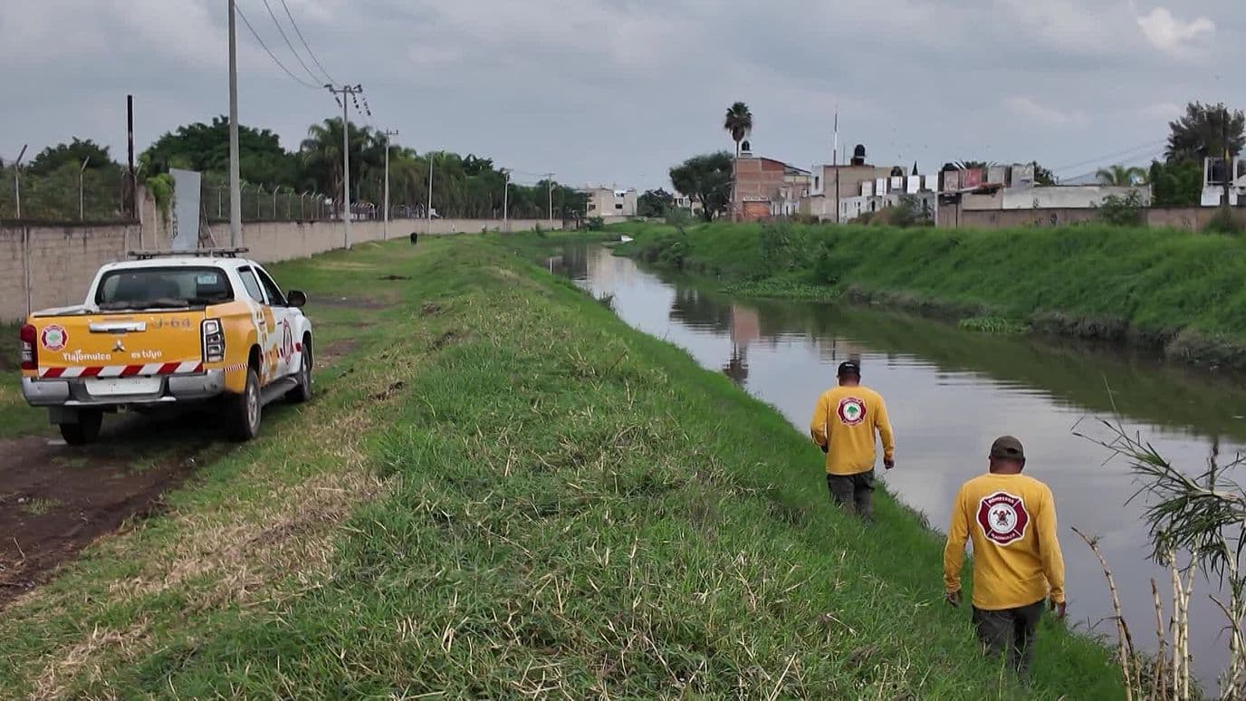 Motociclista que Cayó a un Canal en Tlajomulco Estaba huyendo de la Policía