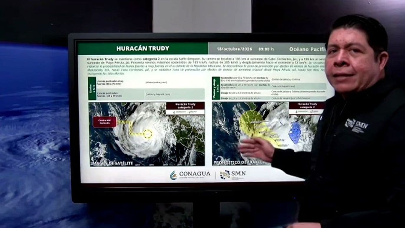 Trudy y Frente Frío 2 Golpean a México con Lluvias, Oleaje y Fuertes Vientos