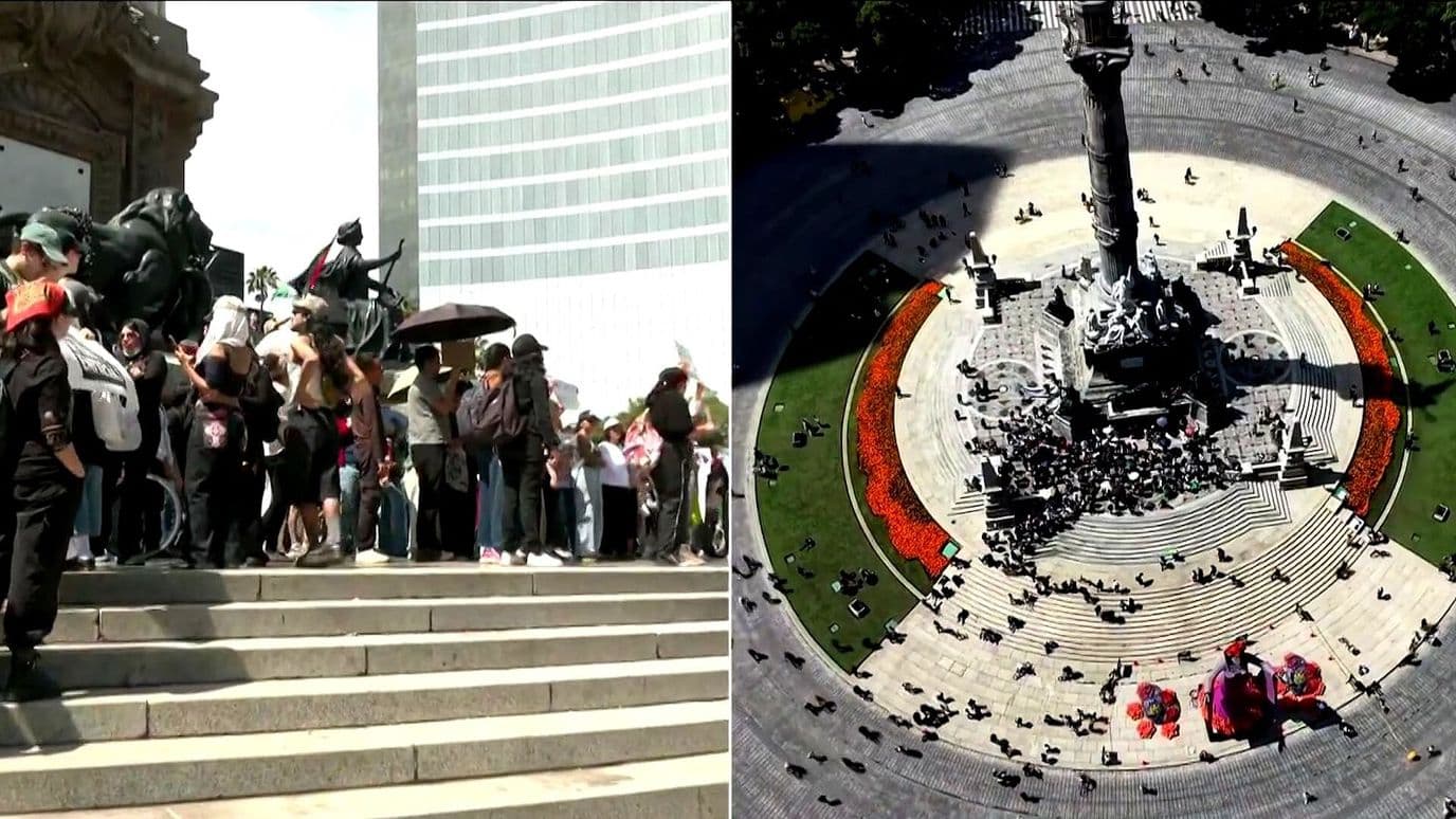 Jóvenes Marchan en CDMX en Apoyo a Protestas por la Calidad del Agua en Jalisco