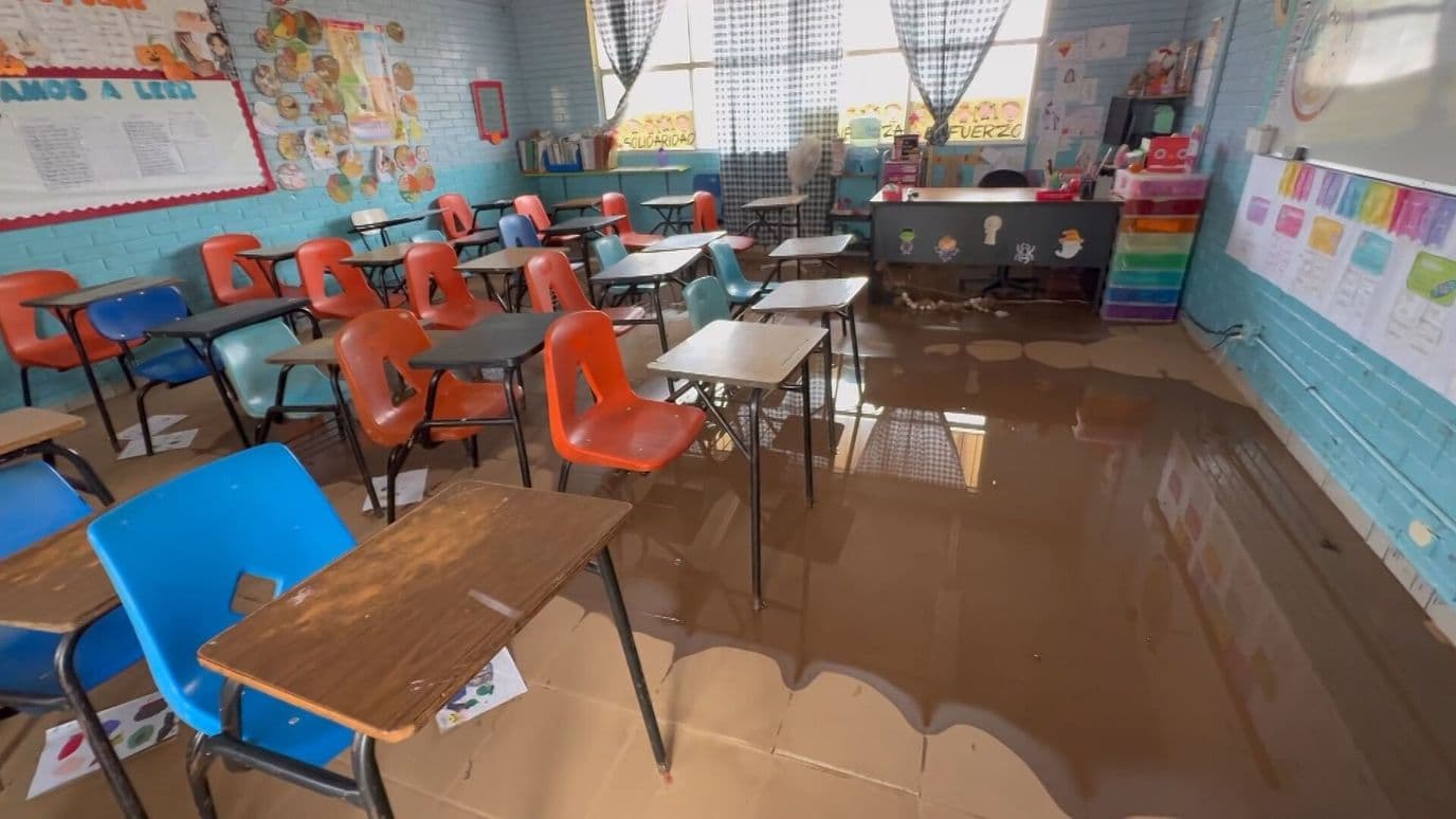 Daños por Rachel Mantienen sin Clases Presenciales a Escuelas de Ensenada