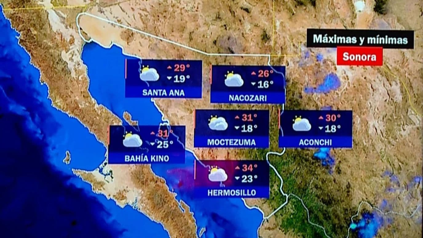 Pronóstico del Clima en Municipios de Sonora