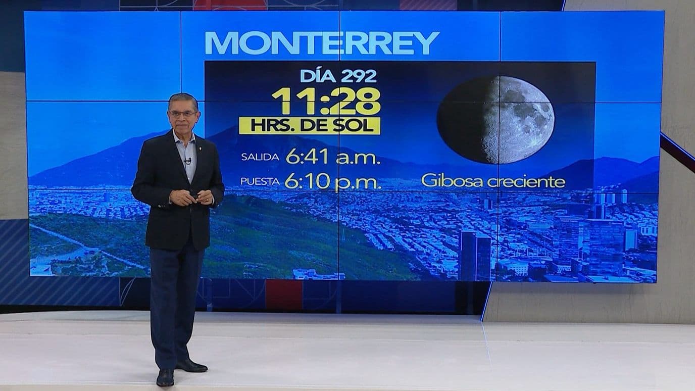 Clima en Nuevo León Pronóstico Vespertino del Lunes 19 de Octubre de 2026