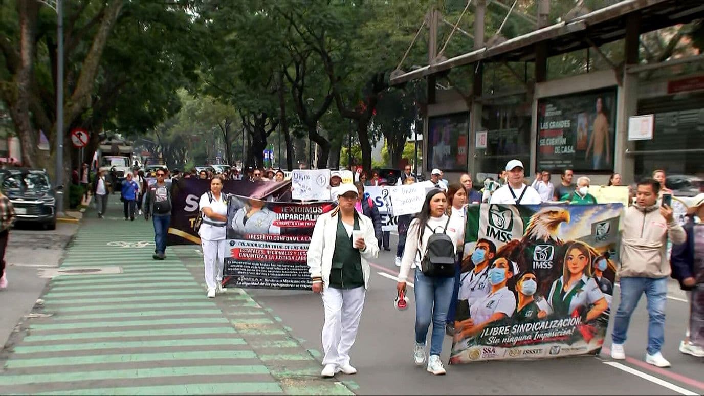 Trabajadores del IMSS Anuncian Nueva Marcha Nacional para Este Miércoles