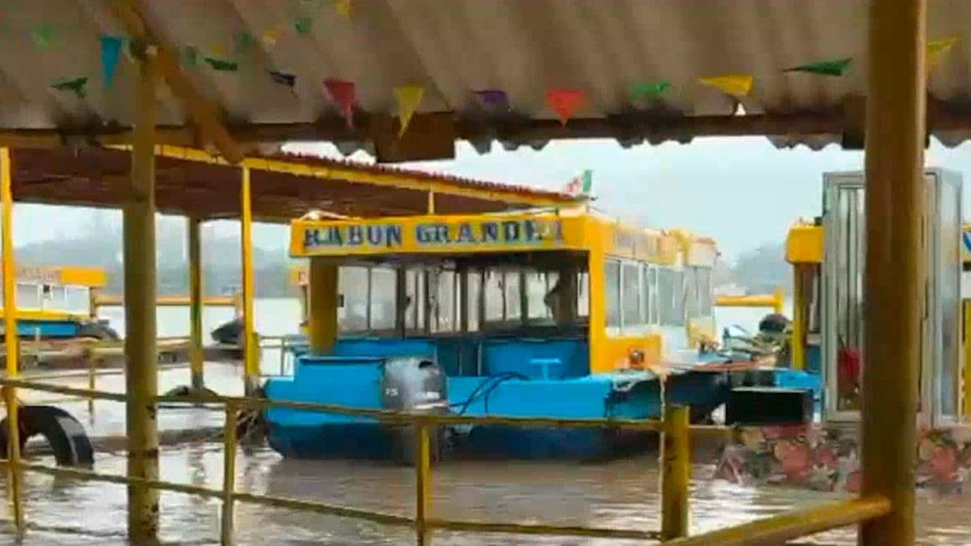 Suspenden Lanchas y Transbordador por el Frente Frío 2 en Coatzacoalcos