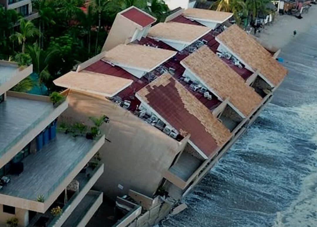 Colapsa hotel Punta Paraíso en Nayarit