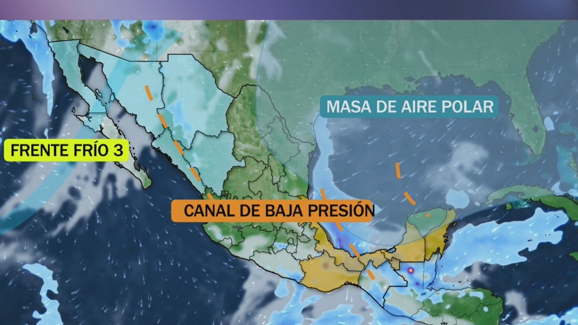 Lluvias y Bajas Temperaturas en el País por Frente Frío y Sistemas de Baja Presión