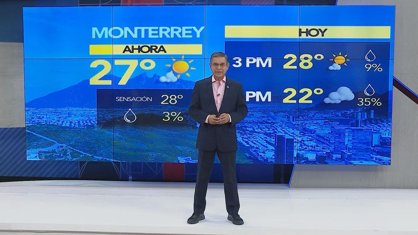 Clima en Nuevo León Pronóstico Vespertino del Jueves 22 de Octubre de 2026