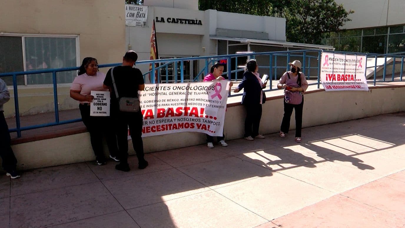 Protestan Pacientes por Desabasto de Quimioterapias en Hospital General de Tijuana