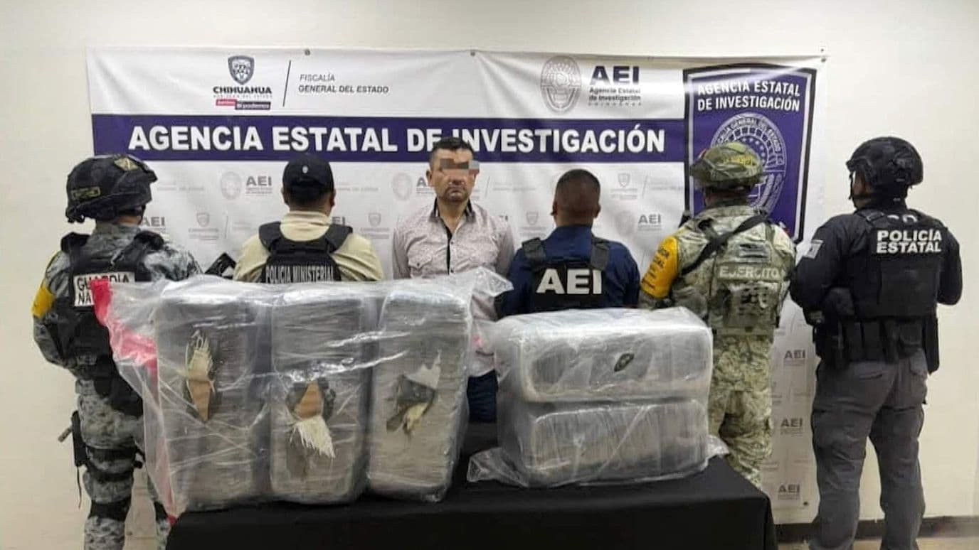 Detienen a Conductor con 55 Kilos de Marihuana en Ciudad Juárez