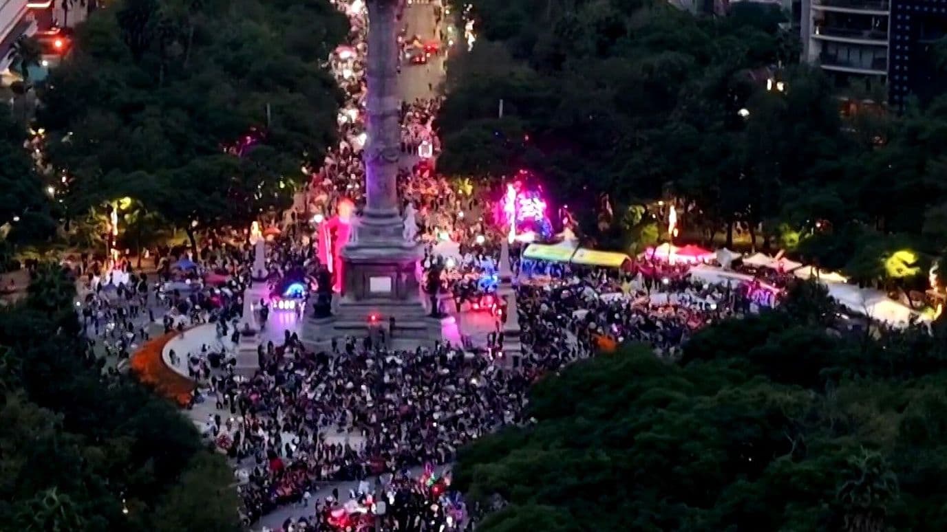 Así se Ve Desde el Aire la Mega Procesión de las Catrinas 2026 en CDMX