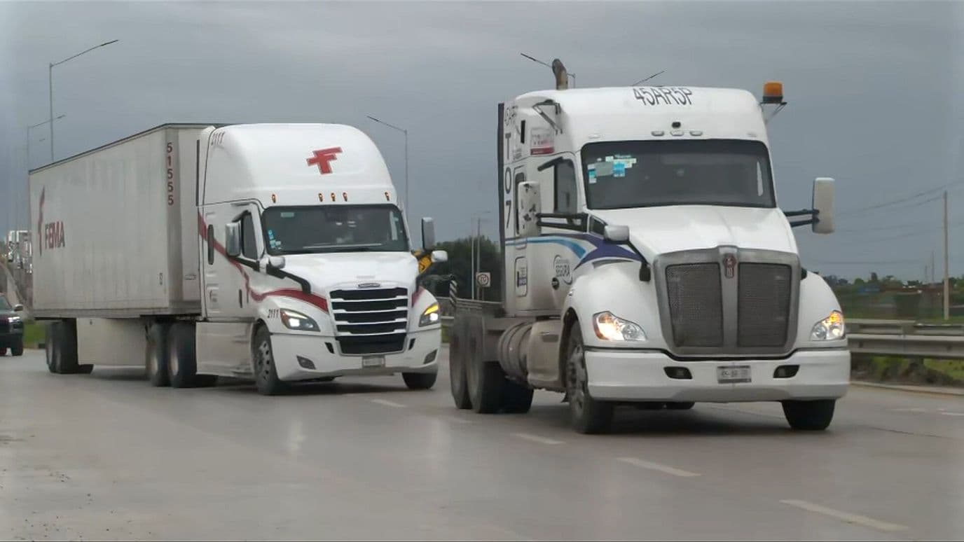 Así Inicia la Cravana de Transportistas en Altamira, Tamaulipas