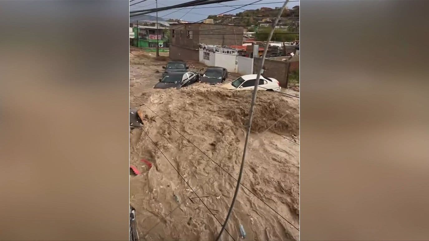 “Ahí Viene el Agua”; Lluvias Desbordan Presa La Montada y Ciudad Juárez Queda Bajo el Agua